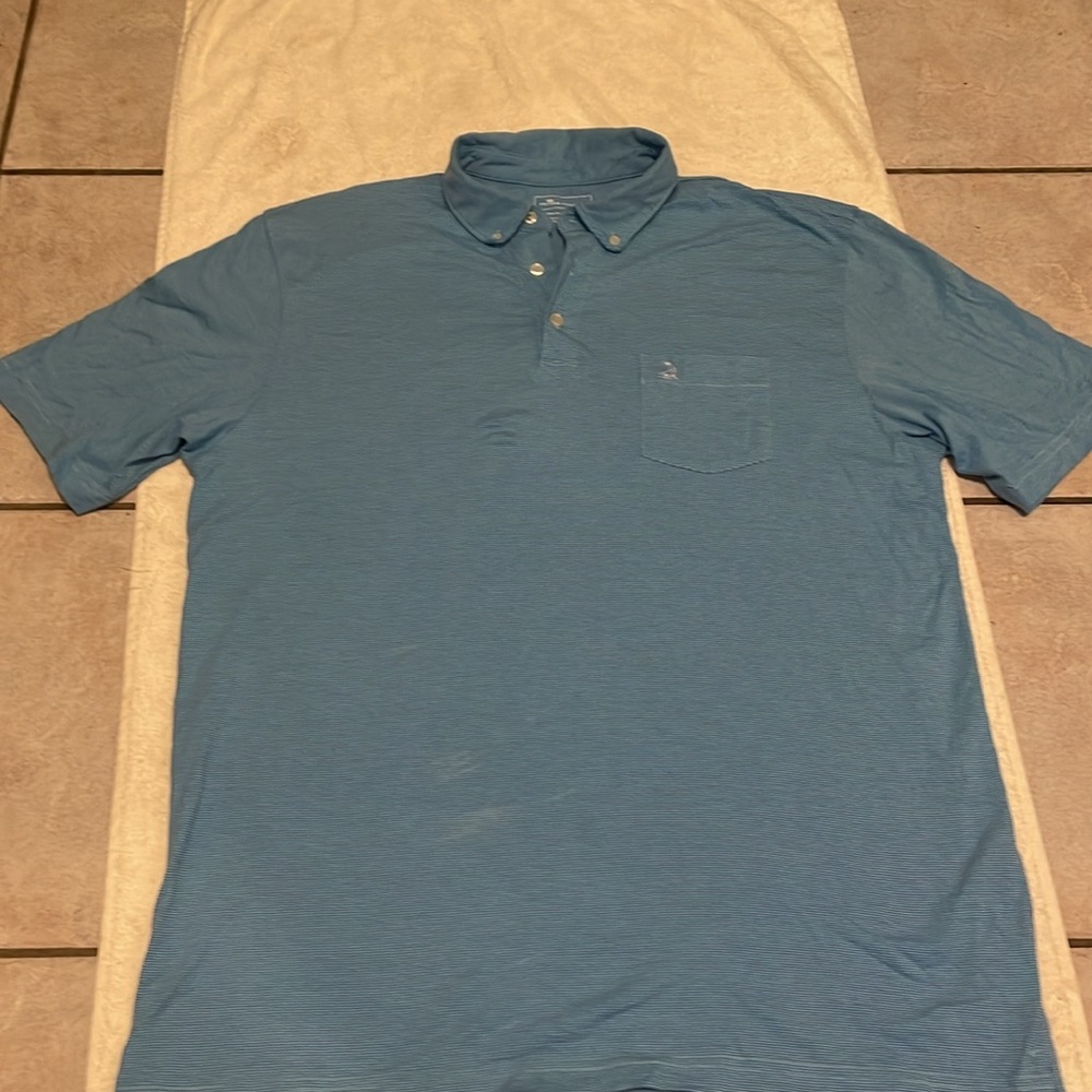Peter Millar Sky Blue Polo Golf Shirt - Picture 3 of 7
